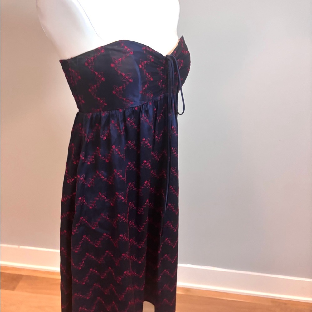 Betsey Johnson purple midi satin dress - Picture 2 of 5